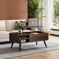 Table basse relevable pliable à hauteur réglable, modèle 2025, vente en gros, mobilier de salon moderne en bois de haute qualité