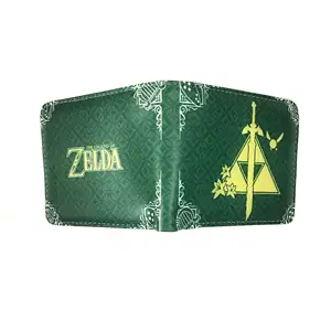 Game Peripheral Retro Print Wallet The Legend of Zelda Triangle Logo Student Short PU Wallet