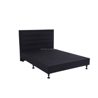 Tête de lit en tissu de lin moderne et luxueux, cadre en bois, design pliable, taille Queen/King, trous de montage attachés