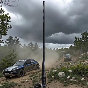 เสาอากาศออฟโรด4x4 UHF UHF V/U ดูอัลแบนด์4G CB 27MHz 477MHz PL259 FME-FME-FEMALE smas-MALE SUV เสาอากาศไฟเบอร์กลาสแบบเคลื่อนที่ - Product Image 4