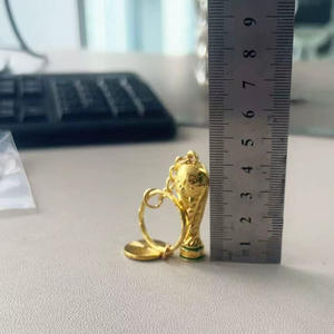 Nouveau porte-clés pendentif trophée style américain avec motif drapeau national pour clé de voiture, souvenir de football - Product Image 3