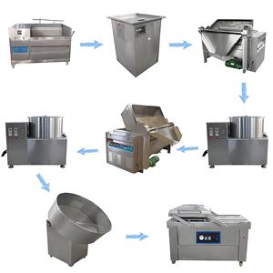 High Performance Small Scale French Fries <strong>Production</strong> Line New Condition for Fruit Processing