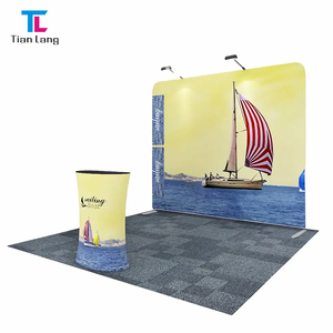 Tianlang 8ft căng thẳng Vải Xách Tay <span class=keywords><strong>Pop</strong></span> <span class=keywords><strong>Up</strong></span> hiển thị nhanh chóng Backdrop cho triển lãm thương mại hiển thị đứng triển lãm tường biểu ngữ - Product Image 2