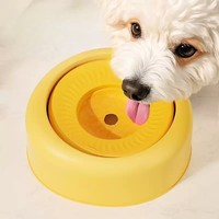 Bol d'eau pour chien anti-déversement de grande capacité 1000 ml, distributeur d'eau lent flottant, abreuvoir anti-éclaboussures pour animaux de compagnie, pour la maison et l'extérieur