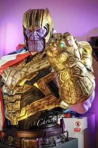 Statue de buste Thanos grandeur nature en résine de haute qualité, sculpture en fibre de verre pour la maison, figurine Thanos <span class=keywords><strong>Marvel</strong></span> - Product Image 2