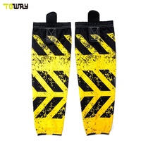 BETHERIVAL Calcetines de Hockey Personalizados al por Mayor, Tejidos, Sublimados, para Adultos, 100% Poliéster, de Secado Rápido, con Logotipo Personalizado, Unisex, con Nombre de Equipo Personalizado