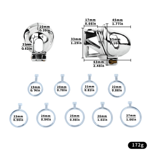 Nouvel appareil de chasteté FRRK 2026 pour <span class=keywords><strong>gland</strong></span>, cage à pénis SM à verrouillage, 9 tailles, invisible, sans anneaux, BDSM, <span class=keywords><strong>autour</strong></span> des testicules, jouets fétichistes pour adultes - Product Image 6
