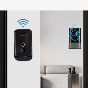 Wireless LED Waterproof Outdoor Doorbell Smart Home Security System Plug <b>Battery</b> Powered Modern Design - Product Image 2