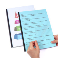 En stock – Couverture de classeur thermique transparente en PVC avec dos pré-collé pour rapports académiques et documents officiels