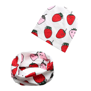 2 piezas productos para bebés al por mayor accesorios para bebés recién nacidos sombreros con bufanda - Product Image 2