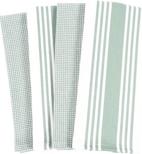 Ensemble de quatre serviettes de cuisine compressées jetables pour la maison |   100% coton, séchage rapide, antimicrobien, pour vaisselle sale et sèche - Product Image 2
