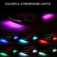 Bande LED étanche en silicone RGB 12V, lumières d'ambiance /AUDI/Tesla///VW/ Supports de montage universels pour éclairage automobile