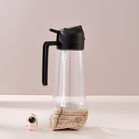 Bouteilles en verre de 470 ml/600 ml pour huile de cuisine, bouteilles en verre sans huile à pression, vente en gros