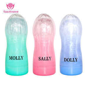 Sacknove sản phẩm người lớn mới người đàn ông máy bay thủ dâm dương vật Exerciser TPE tinh thể rõ ràng người lớn quan hệ tình dục đồ chơi nam masturbator cup - Product Image 1