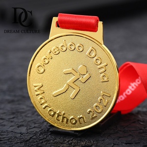 Medalla de Metal Dorada con Cordón para Medallas de Corredores de Media Maratón y Maratón - Product Image 5