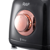 RAF Mixeur Électrique de Comptoir 2-en-1 Multifonctionnel 1,5 L avec Pot en Plastique pour Jus de Fruits et Smoothies – Prix Abordable
