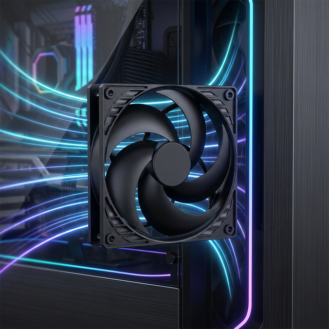 Wholesale 120mm Silent Case Fan PWM Intelligent Speed Control High Airflow PC Cooling Fan for Gaming Desktop Factory Price