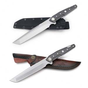 Cuchillo Táctico Personalizable Future Armor, Hoja de Acero Inoxidable de Alta Calidad, Funda de Madera y Plástico Industrial para Exteriores, DIY - Product Image 4