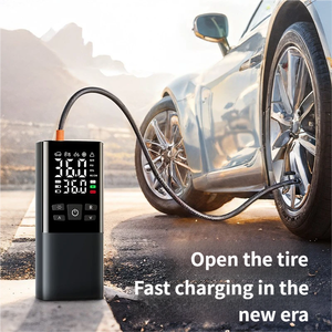 Gonfleur de pneus sans fil, compresseur d'air à affichage numérique avec arrêt automatique, gonflage rapide 60W pour voiture et vélo, 5-150 PSI, portable type-C - Product Image 5