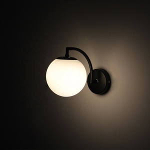 E27 ổ cắm thép + kính hiện đại bóng đèn khách sạn phòng ngủ Tường Đèn cổ điển - Product Image 6