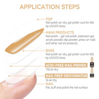 BORN PRETTY PRO Déshydrateur de préparation des ongles 3S à séchage à l'air libre et PH Balancing Ultra Bonder Nail Primer 15ml pour salon de coiffure