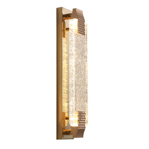 Tempat lilin dinding LED Modern, lampu kamar tidur, toko lobi Hotel, temperatur 3 warna dengan kristal gelembung - Product Image 6