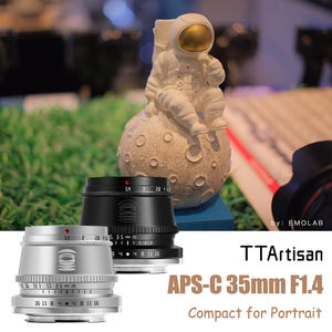 TTArtisan APS-C 35mm F1.4 objectif d'appareil photo Portable grande ouverture Studio photographie Compatible pour Sony E <span class=keywords><strong>A7RIII</strong></span> pour Nikon ZFC 52mm - Product Image 5