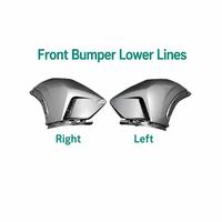 Front Bumper Grille with Headlights Signal Lights Fog Lights Decorative Strips for Roewe RX5 Third Generation