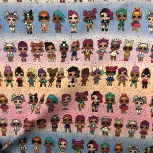 Bestseller 100% Baumwoll-Popeline-Stoff Digital-Druck Berühmte Cartoon-Charaktere Designer-Angepasstes Muster Nähen Handgefertigt Mädchen - Product Image 4