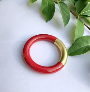 Minh Giang Craft Vietnam Artisan Handmade Natural Buffalo Horn Polished <b>Bangle</b> <b>Bracelet</b> Traditional Vietnamese Art Jewelry - Product Image 1