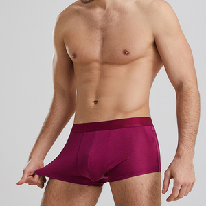 Ropa interior Sexy para hombres, ropa interior de seda 100%, talla personalizada, de cintura baja, con bolsa para bulto, fabricante chino - Product Image 2