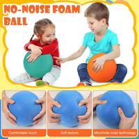 Ballons en mousse grand format, doux, non revêtus, silencieux, pour jeux de sport et de plein air