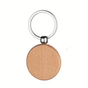 Llavero de madera personalizado al por mayor con logo, regalos DIY hechos a mano, etiqueta de madera para llaves con anilla dividida - Product Image 4