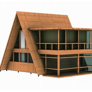Biệt thự thấp tầng cách nhiệt Modular nhà prefab nhỏ tam giác nhà cho căn hộ prefab tiểu - Product Image 4