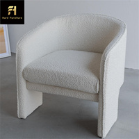 Américain Élégant Minimaliste Loisirs Canapé Chaise Salon Moderne Luxe Rembourré Simple Accent Chaise Commercial Hôtel
