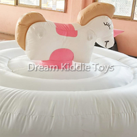 Trompoline gonflable commercial licorne rose pour enfants, avec fonction de cheval de rodéo, pour événements et fêtes, à vendre