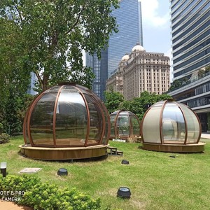 Dôme transparent en verre pour camping, restaurant, hôtel, utilisation en extérieur, structure rigide quatre saisons - Product Image 2