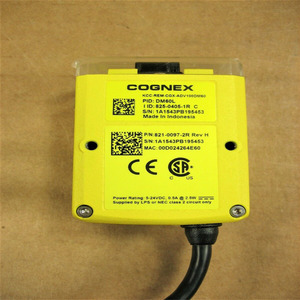 Lector de Códigos de Barras Fijo Cognex DM60L, 100x50x30mm, Elemento de Escaneo CMOS, Color Amarillo Fluorescente - Product Image 1