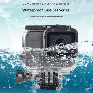 Boîtier étanche pour plongée pour <span class=keywords><strong>GoPro</strong></span> Hero <span class=keywords><strong>7</strong></span> 6 5 <span class=keywords><strong>Black</strong></span>, 45M, avec écran tactile et fixation à dégagement rapide, vente en gros - Product Image 3