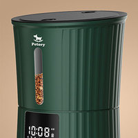 Distributeur automatique de nourriture pour animaux de compagnie avec logo personnalisé, écran LCD, double alimentation, écologique, pour chats et chiens