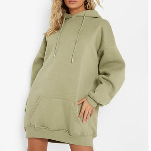 <span class=keywords><strong>Felpa</strong></span> lunga con Logo personalizzato maglione da donna <span class=keywords><strong>in</strong></span> pile <span class=keywords><strong>di</strong></span> <span class=keywords><strong>cotone</strong></span> Pullover <span class=keywords><strong>abiti</strong></span> con cappuccio Oversize - Product Image 4