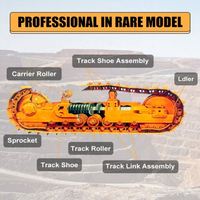 Nouvelle chaîne de chenilles D6H pour bulldozer, compatible avec les modèles D5H/D5R/D6/D6N/D6K/D6D/D6R/D7E/D7H/D7R/D8N/D8R/D8T, en matériau 25MnB