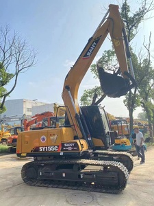 Mini-excavatrice Sany SY155c d'occasion 15 tonnes avec moteur 20 tonnes, godet 0,55 m, puissance 73 kW, chenilles, moteur, boîte de vitesses et pompe à bas prix de Chine - Product Image 2