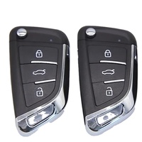 Clé de voiture multifonctionnelle série TY Télécommande universelle pliante DF avec 3 boutons Matériau métallique Roulant ou Options de code fixe