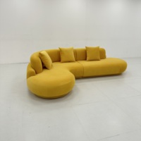 Ensemble de canapés Chesterfield en tissu de luxe nordique, canapé trois places, combinaison de fauteuils, mousse haute densité pour salon, hôtel