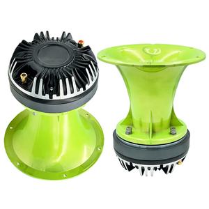 Guía de Onda Tipo Bocina Vander Audio de 2 Pulgadas de <span class=keywords><strong>Salida</strong></span> GREEN CR para Drivers de Compresión Atornillables - Guía para Driver con Acabado Cromado Verde Resistente a UV - Product Image 5