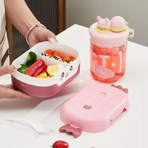 Lonchera Infantil de Plástico de Grado Alimenticio, Lonchera Bento Escolar para Niños, Estudiantes, Oficina, Contenedor de Alimentos - Product Image 3