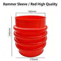 Soufflet en caoutchouc anti-poussière de 165 mm de diamètre intérieur pour décompacteur à essence, pièces de rechange pour compacteur de construction routière