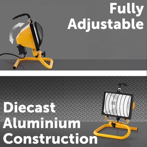Lámpara de Trabajo Portátil de Aluminio Fundido a Presión, Potente Tubo Halógeno de Tungsteno Lineal Incluido para Iluminación de Trabajo - Product Image 5