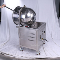 Grande machine à pop-corn au gaz électrique et au caramel entièrement automatique